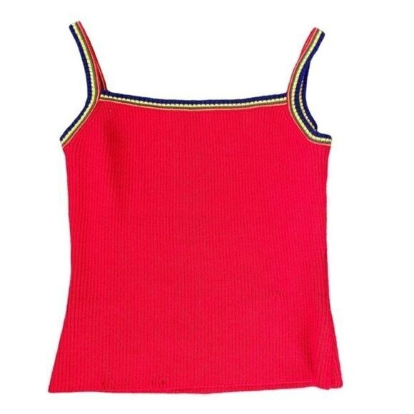 Y2K semi crop red top Deng Hao XS - Picture 1 of 4